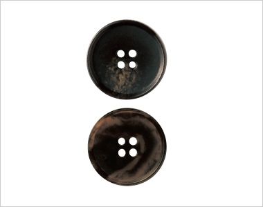 FJ15742 nuovo(ヌーヴォ) [春夏]ニットテーラードジャケット 無地 シックな水牛調ボタン