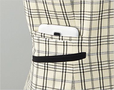 FV36176 nuovo(ヌーヴォ) [通年]ベスト トラッドチェック スマホ専用ポケット付き

