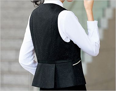 nuovo(ヌーヴォ) FV36485 [春夏用]ベスト[ニット/ツイード風] 背中の切り替えが腰高効果を演出