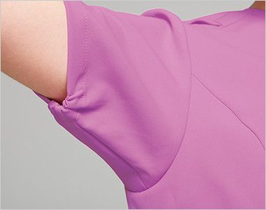 HI700 ワコール レディーススクラブ[女性用] 脇下ゴムを採用し細やかなデザイン配慮が魅力です。
