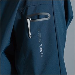 アイズフロンティア 044 [春夏用]接触冷感ジップアップシャツ[男性用] シンプルな左袖ペン差しポケット