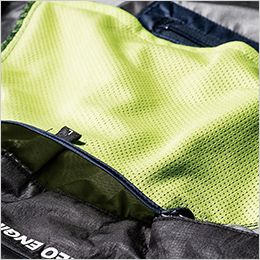 アイズフロンティア 10215 [春夏用]フルハーネス対応・ユーロテイストA.S.半袖ジャケット[男性用] 首後ろの空気の流れを作る2重構造