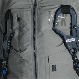 アイズフロンティア 10225 [春夏用]フルハーネス対応・ユーロテイストA.S.半袖ジャケット[男性用] ハーネス用フック掛け