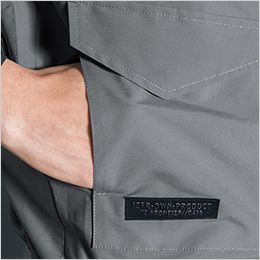 アイズフロンティア 10225 [春夏用]フルハーネス対応・ユーロテイストA.S.半袖ジャケット[男性用] 横からも使える二重構造の両脇ポケット