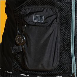 アイズフロンティア 1073SC [春夏用]ペルチェ専用立ち衿インナーベスト 3個タイプ[男性用] 裏側に断熱材を使用したバッテリー収納ポケット