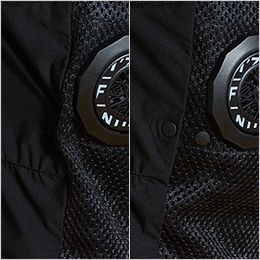 アイズフロンティア 1073SC [春夏用]ペルチェ専用立ち衿インナーベスト 3個タイプ[男性用] ストレッチ素材と調整ボタンで体にフィット