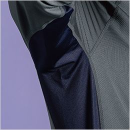 アイズフロンティア 311 [通年]ポイントコンタクトコンプレッションシャツ[男性用] 脇部分は通気性の良い裏微起毛メッシュ素材を使用