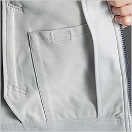 アイズフロンティア 3160 [秋冬用]カットソーA.D.ストレッチワークジャケット[男性用] 左脇内ポケット