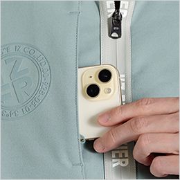 アイズフロンティア 3320 [秋冬用]エアロタフネスA.D.ストレッチワークジャケット[男性用] オリジナルロゴ入りスマホが入る右胸縦ポケット