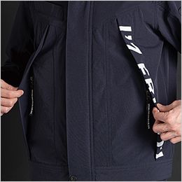 アイズフロンティア 3500 [通年]ナイロンストレッチワークジャケット[男性用] 両脇フラップ付きファスナーポケット

