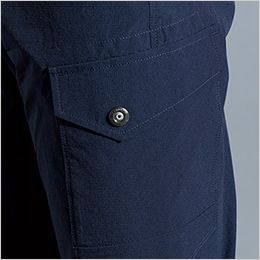 アイズフロンティア 3712 [春夏用]ストレッチナイロンカーゴパンツ[男性用] 細部まで拘った左側カーゴポケット