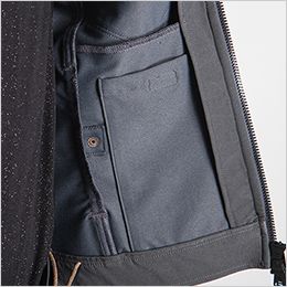 3790 アイズフロンティア 2WAYストレッチワークジャケット 左脇内ポケット