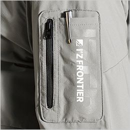 アイズフロンティア 3810 [春夏用]バックドライストレッチワークジャケット[男性用] 横から小物が入る左袖ペン差しポケット