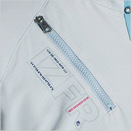 吸水速乾A.D.ストレッチワークジャケット ファスナー付きポケット