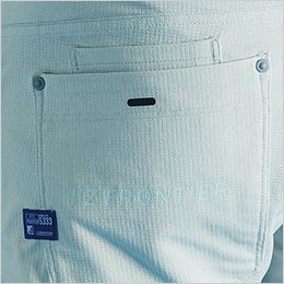 アイズフロンティア 5334 [春夏用]P.A.ストレッチハーフパンツ[男性用] 二重構造のバックポケット
