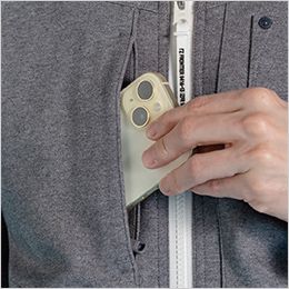 アイズフロンティア 5340J [秋冬用]ヘビージャージーワークジャケット[男性用] スマホが入る右胸縦ポケット