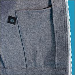 アイズフロンティア 5340J [秋冬用]ヘビージャージーワークジャケット[男性用] 左脇内ポケット