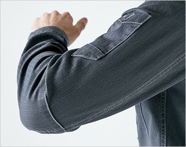 7161 アイズフロンティア ダブルアクティブワークシャツ ストレッチ素材でストレスなく動きやすい