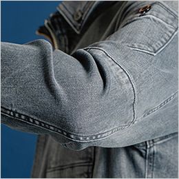 アイズフロンティア 7310 [秋冬用]3Dストレッチデニムワークジャケット[男性用] 3Dカッティングによる抜群の動きやすさ