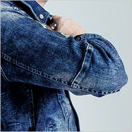 アイズフロンティア 7350 [秋冬用]ハイパワーストレッチデニム3Dワークジャケット[男性用] 3Dカッティングによる抜群の動きやすさ