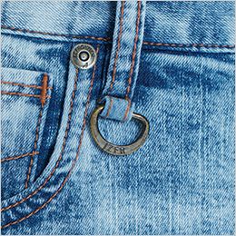 接触冷感ストレッチデニムカーゴパンツ デザイン・素材にこだわったカラビナループ