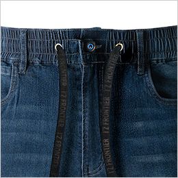 アイズフロンティア 7453 [春夏用]接触冷感ストレッチデニムジョガーパンツ[男性用] デザインドローコード