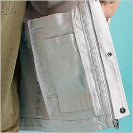 アイズフロンティア 7850 [秋冬用]3Dストレッチコットンワークジャケット[男性用] 左内側ポケット