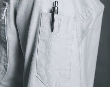 7901 アイズフロンティア ストレッチツイルワークシャツ スタイルにもこだわったペンポケット