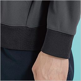 アイズフロンティア 8619 [秋冬用]ライトウェイトストレッチワークフーディー[男性用] 袖・裾はリブ仕様