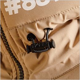 アイズフロンティア 8810 [秋冬用]ハイブリットストレッチ裏ボアパーカー[男性用] フード周り調整可能のドローコードストッパー