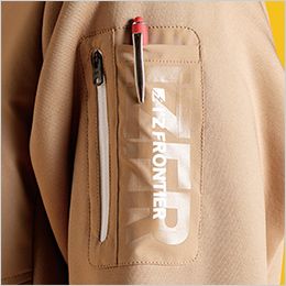 アイズフロンティア 8810 [秋冬用]ハイブリットストレッチ裏ボアパーカー[男性用] 小物が入るファスナー付き左袖ペンポケット