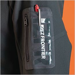 アイズフロンティア 8850 [秋冬用]断寒保温A.D.ストレッチワークジャケット[男性用] スタイリッシュな左袖ペンポケット