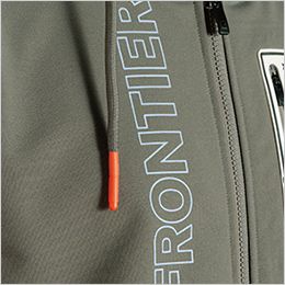 アイズフロンティア 8930 [秋冬用]P.D.ストレッチスウェットフルジップフーディー[男性用] 個性が際立つ胸プリント