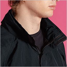 アイズフロンティア 9019 [秋冬用]ハードタスランナイロンパーカー[男性用] 洗練されたルックスを醸し出す拘りの2WAY衿仕様