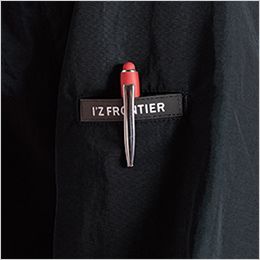 アイズフロンティア 9019 [秋冬用]ハードタスランナイロンパーカー[男性用] 左袖ペン差しポケット