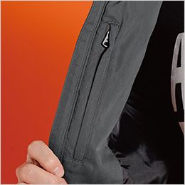 アイズフロンティア 9050 [秋冬用]ダウニーメモリー防寒ジャケット[男性用] 右胸ファスナー付き内ポケット