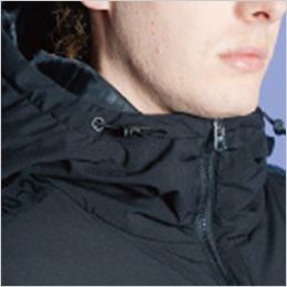 アイズフロンティア 9560[秋冬用]アルミ保温・アルティメットヒート防寒ジャケット 程良く首にフィットする絶妙なフード設計