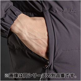 アイズフロンティア 9569 [秋冬用]保温防寒・アルミストレッチベストパーカー[男性用] ファスナー付き両脇ポケット