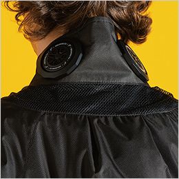 アイズフロンティア PS11010 [春夏用]P.E.F.長袖ワークジャケットペルチェセット[男性用] 首後ろの立体構造で衣服内を風が駆け巡る
