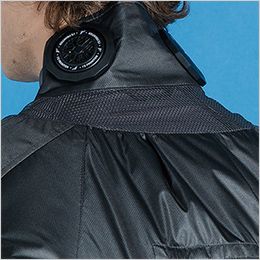 アイズフロンティア PS11025 [春夏用]P.E.F.半袖ワークジャケットペルチェセット[男性用] 首後ろの立体構造で衣服内を風が駆け巡る