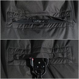 アイズフロンティア PS11025 [春夏用]P.E.F.半袖ワークジャケットペルチェセット[男性用] ファスナー付きハーネス取り出し口