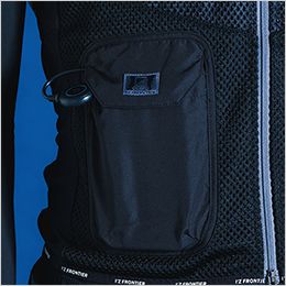冷却ビッグペルチェ3個タイプ インナーベスト&デバイス・バッテリーセット 裏側に断熱材を使用したバッテリー収納ポケット