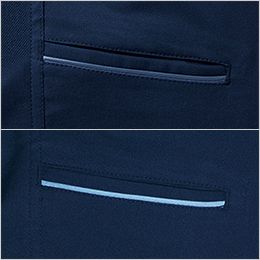 自重堂 11101 [秋冬用]エコ製品制電ストレッチノータックパンツ[男性用] カラー反射パイピング