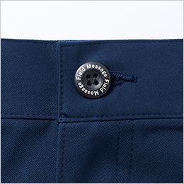 自重堂 15101 [春夏用]エコ製品制電ストレッチノータックパンツ[男性用] ロゴ入り釦(帯先)
