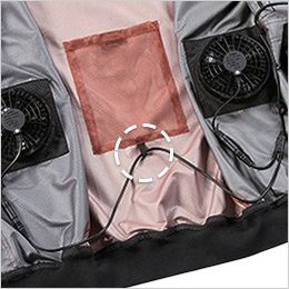 自重堂 54190 [春夏用]Jawin 空調服長袖ブルゾン ケーブル通しループ
