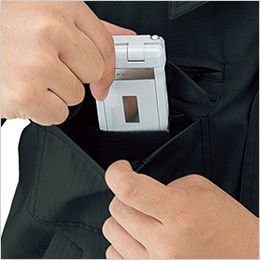 自重堂Jawin 55214[春夏用]半袖シャツ 携帯電話収納ポケット