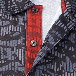 55334 自重堂JAWIN 吸汗速乾半袖ポロシャツ 見返し配色