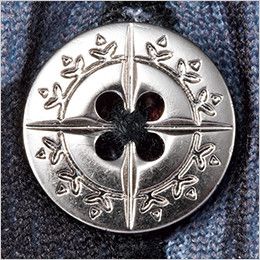 55334 自重堂JAWIN 吸汗速乾半袖ポロシャツ メタル調デザインボタン