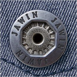 自重堂Jawin 57402[春夏用]ストレッチノータックカーゴパンツ[男女兼用] Jawinデザインのボタン