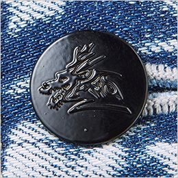自重堂 72302[秋冬用]Z-dragonコーデュラ(R)ストレッチ デニムノータックカーゴパンツ[男女兼用] タックボタン
